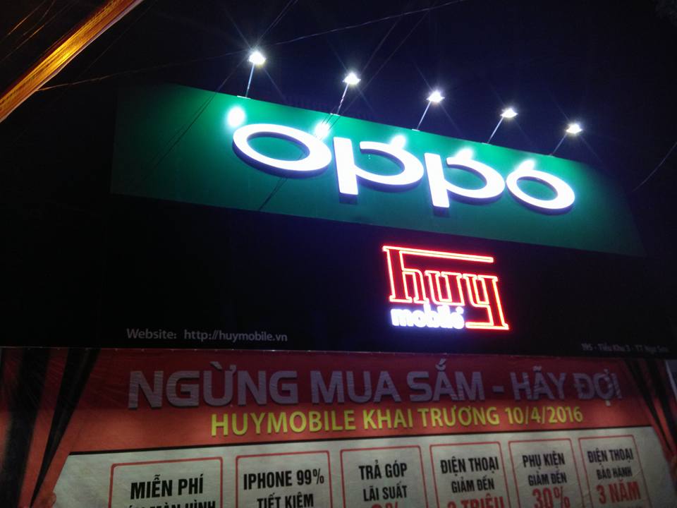 Hệ thống biển alu của HUY MOBILE- THANH HÓA