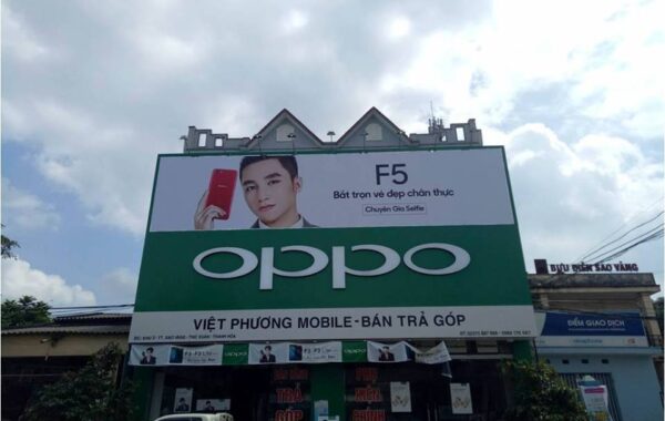 Thi công biển hiệu OPPO tại Thanh Hóa